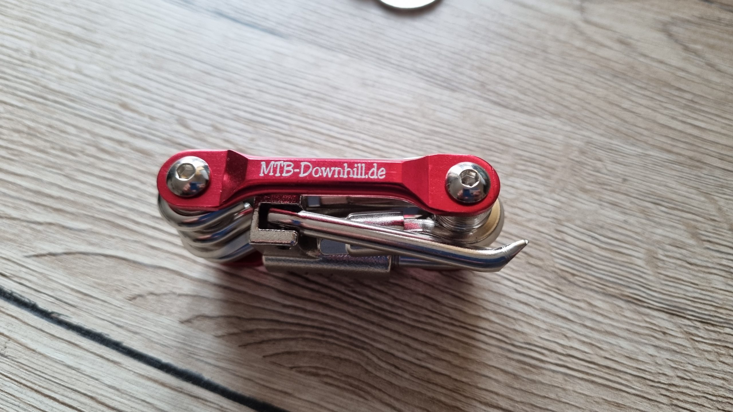 MTB Multitool - Werkzeug (rot) – Bild 2