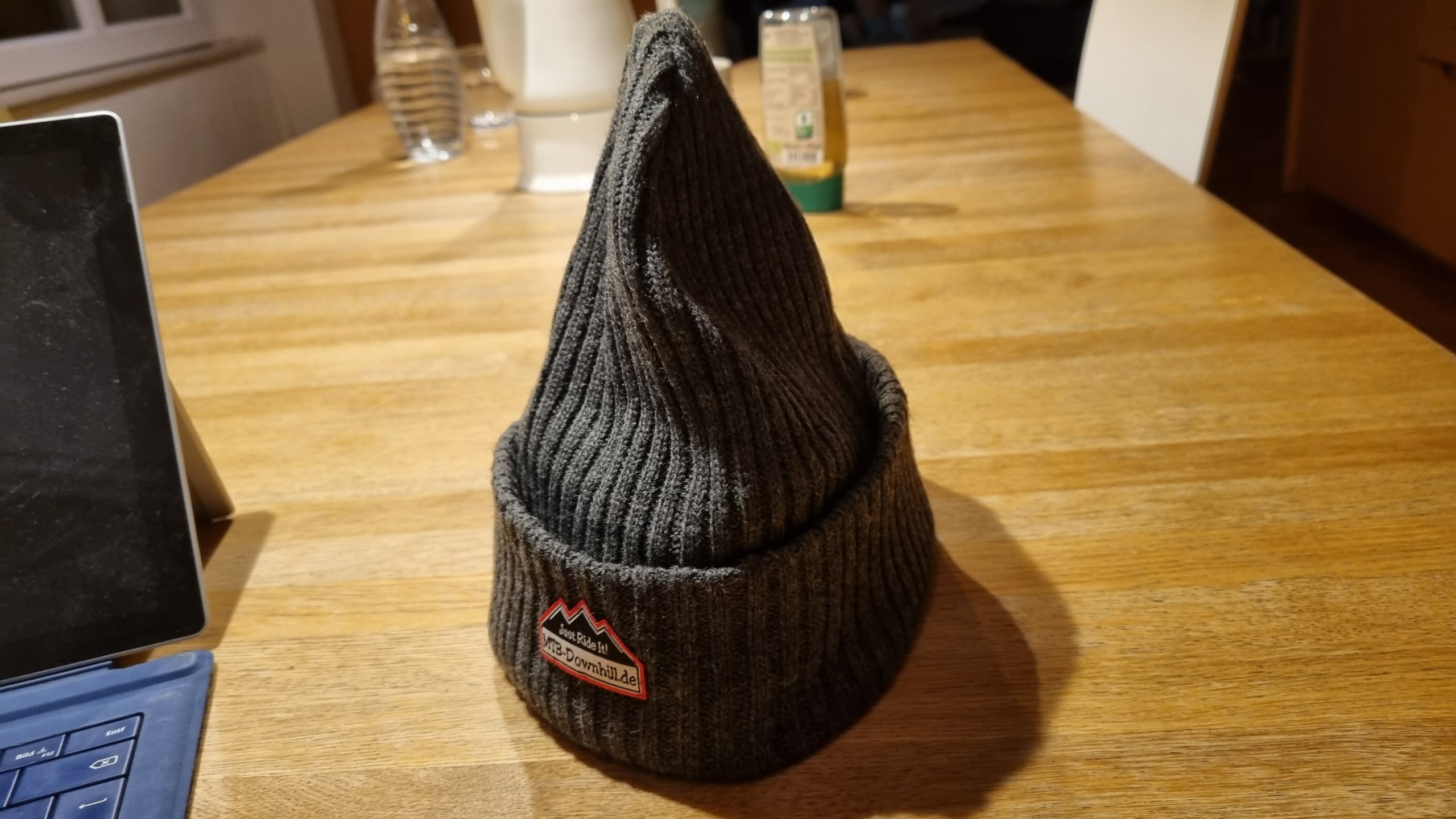 Winter Mütze - Beanie (grau) – Bild 2